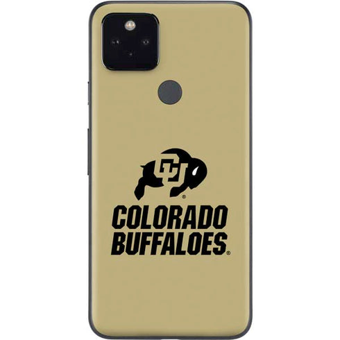 University of Colorado CU Collegiate Text Google Pixel 5a Skin